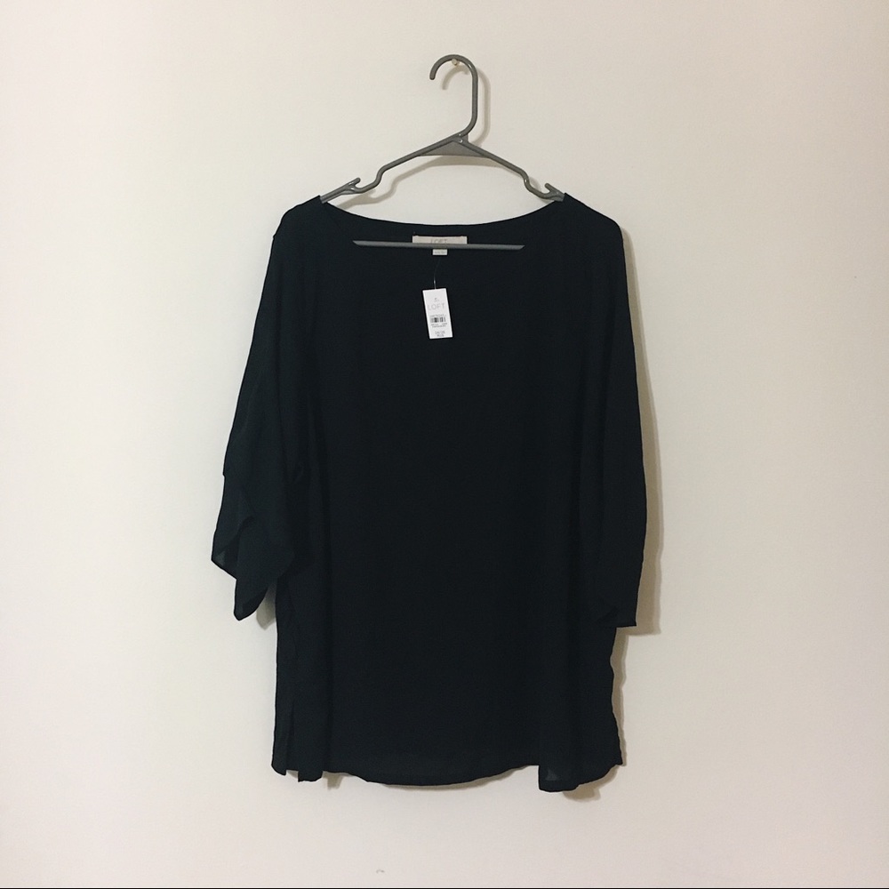 LOFT Plus Split Bell Sleeve Blouse